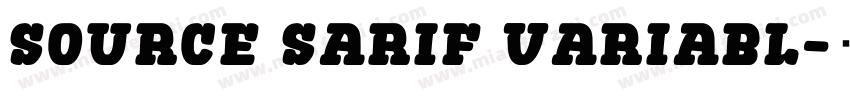 source sarif variabl字体转换